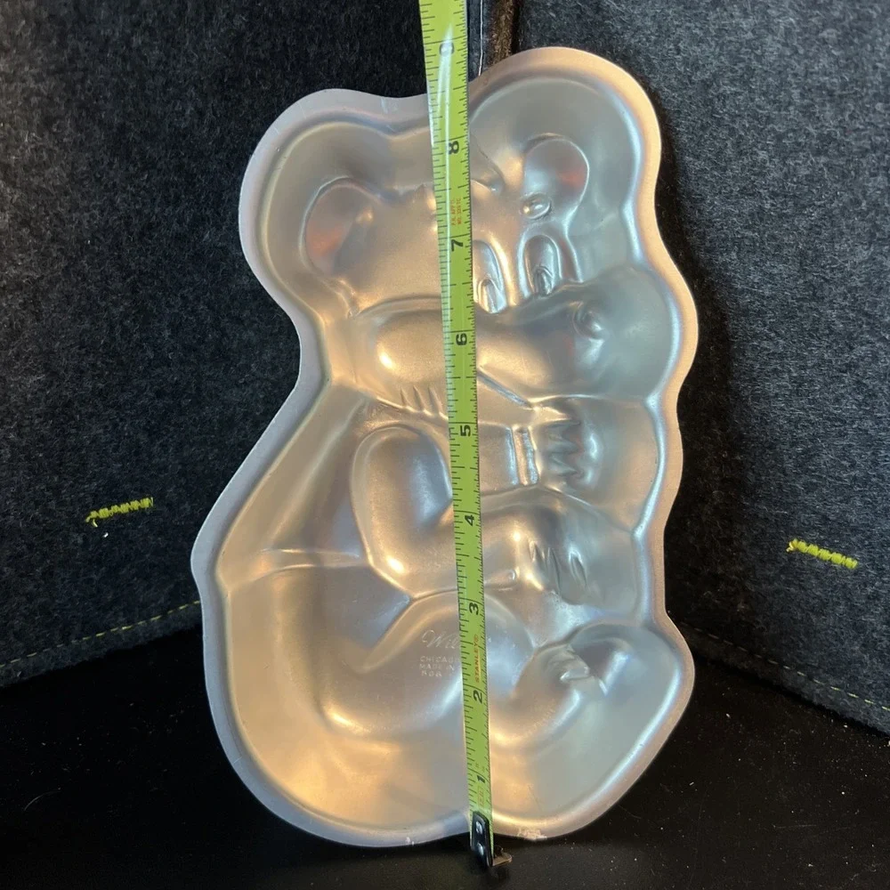 Vintage 1975 Wilton Teddy Bear Cake Pan 6 x 9 Number‎ 508-477